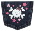Skull Girl Pocket
