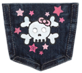 Skull Girl Pocket