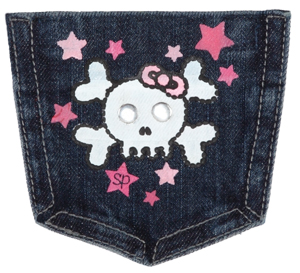 Skull Girl Pocket